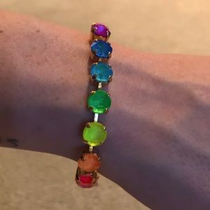 Neon Crystal Rainbow Bracelet